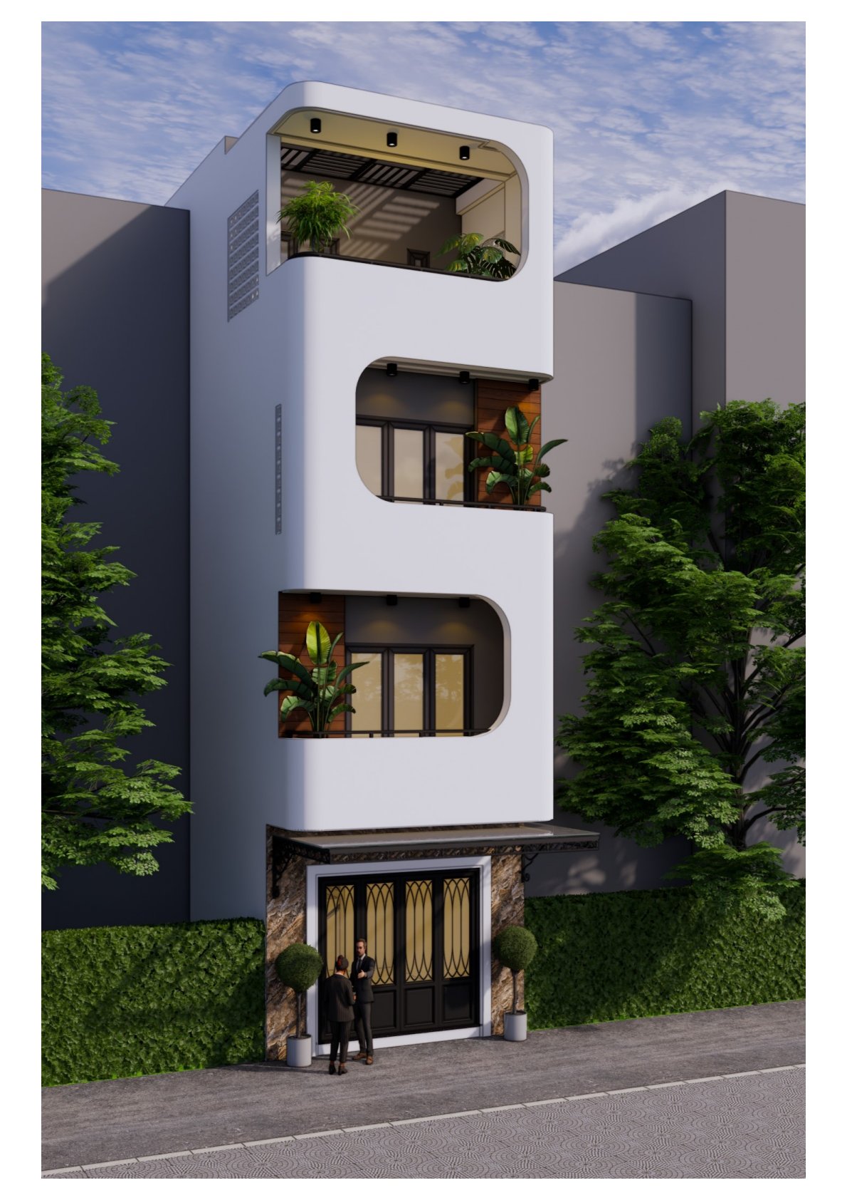 Nhà phố hiện đại